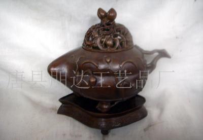铜制寿桃熏炉(图)