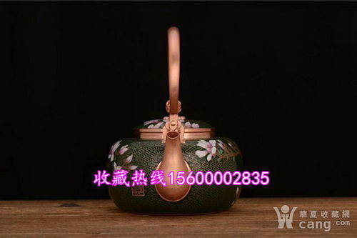 霍铁辉大师作品 玉堂富贵 珐琅壶景泰蓝壶工艺品
