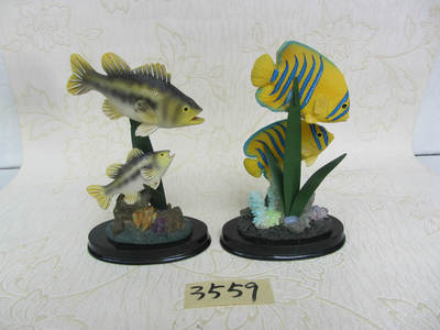 【树脂陶瓷工艺品家居(水景鱼套二)3559】价格,厂家,图片,塑料、树脂工艺品,德化县印艺印刷有限责任公司-